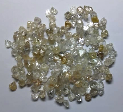 Assorted rough diamonds