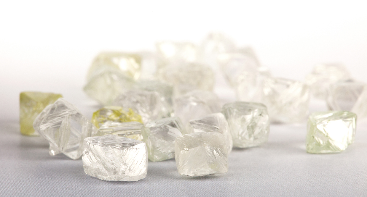 Rough diamonds on a light surface